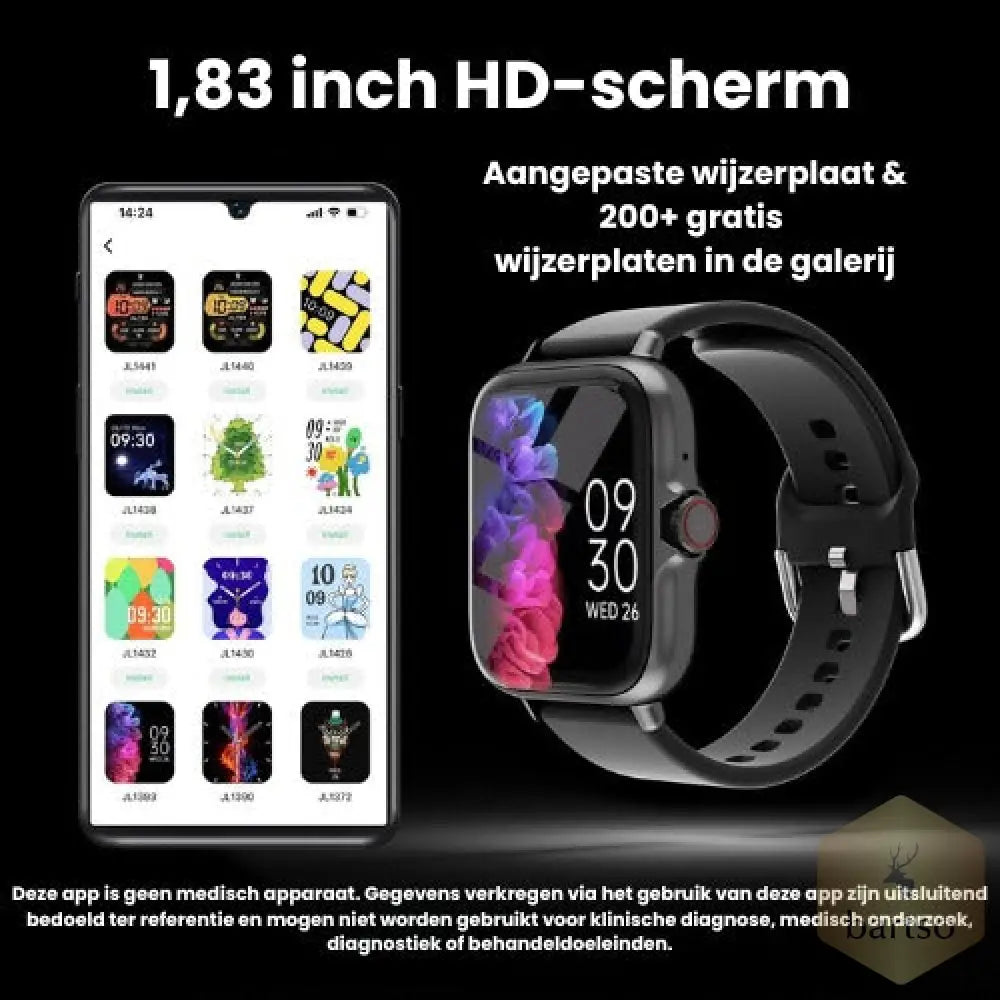 Bartso Smartwatch – De Betaalbare Premium Keuze voor Android & iPhone