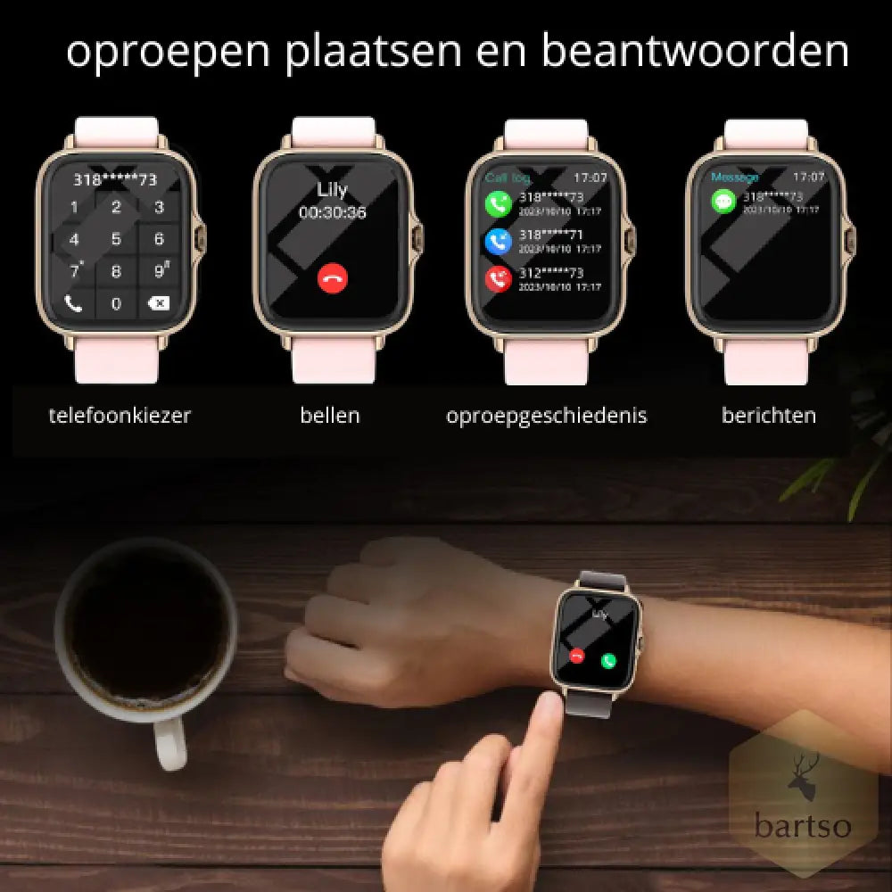 Bartso Smartwatch – De Betaalbare Premium Keuze voor Android & iPhone