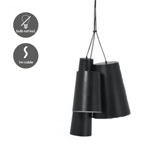 Home Sweet Home Hanglamp Bowd - Zwart - 63x63x168cm