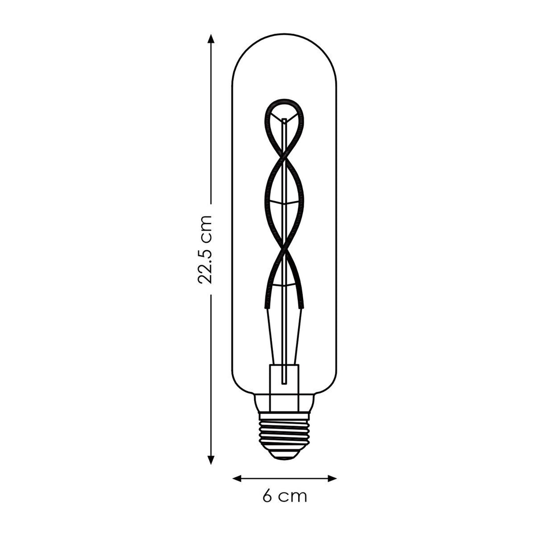 Home Sweet Home dimbare Led Buis Spiraal E27 4W 100Lm 1800K Rook