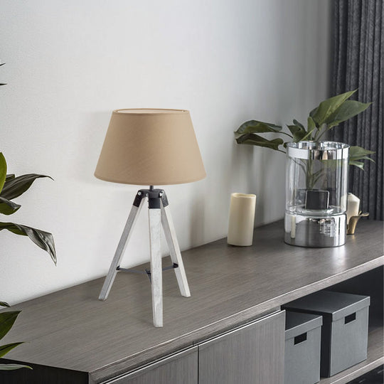 Home Sweet Home Tafellamp Largo - Wit Lampvoet en taupe