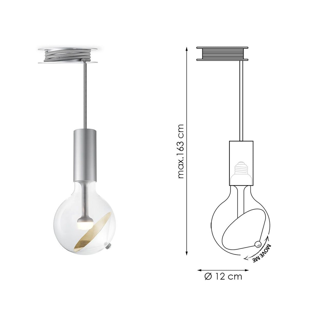 Home Sweet Home Hanglamp Move Me - Pulley Cone 5.5W 2700K Goud