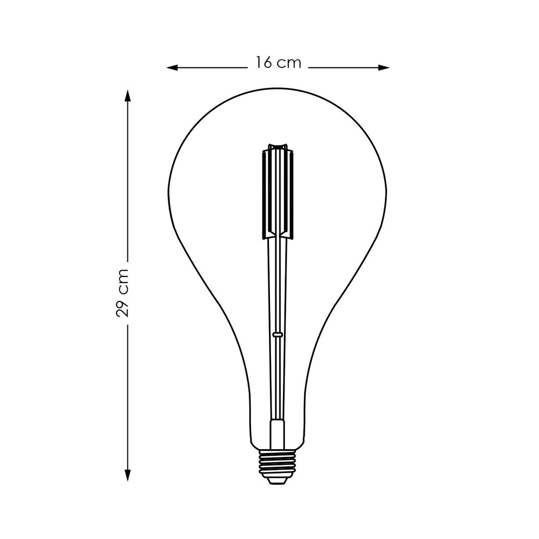 Home Sweet Home dimbare LED Carbon B E27 G160 4W 440Lm 3000K Helder