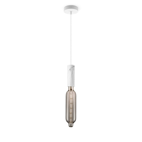 Home Sweet Home hanglamp Marmer Saga Tube - G78 - dimbaar E27 rook