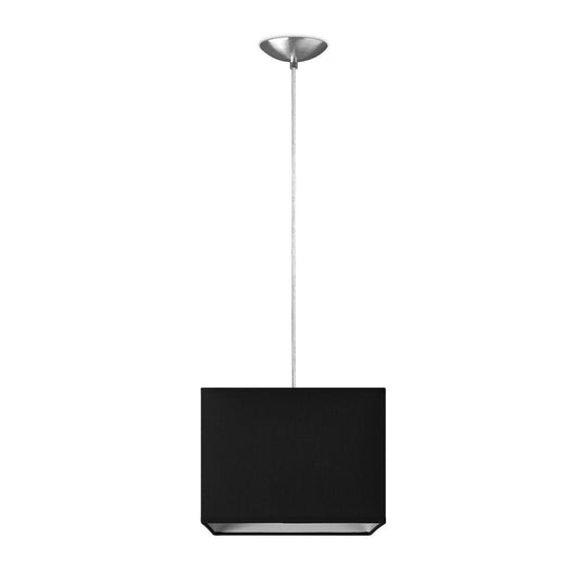 Home Sweet Home hanglamp Block met lampenkap, E27, zwart, 25cm