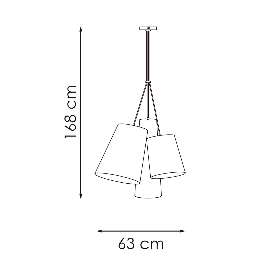 Home Sweet Home Hanglamp Bowd - Zwart - 63x63x168cm