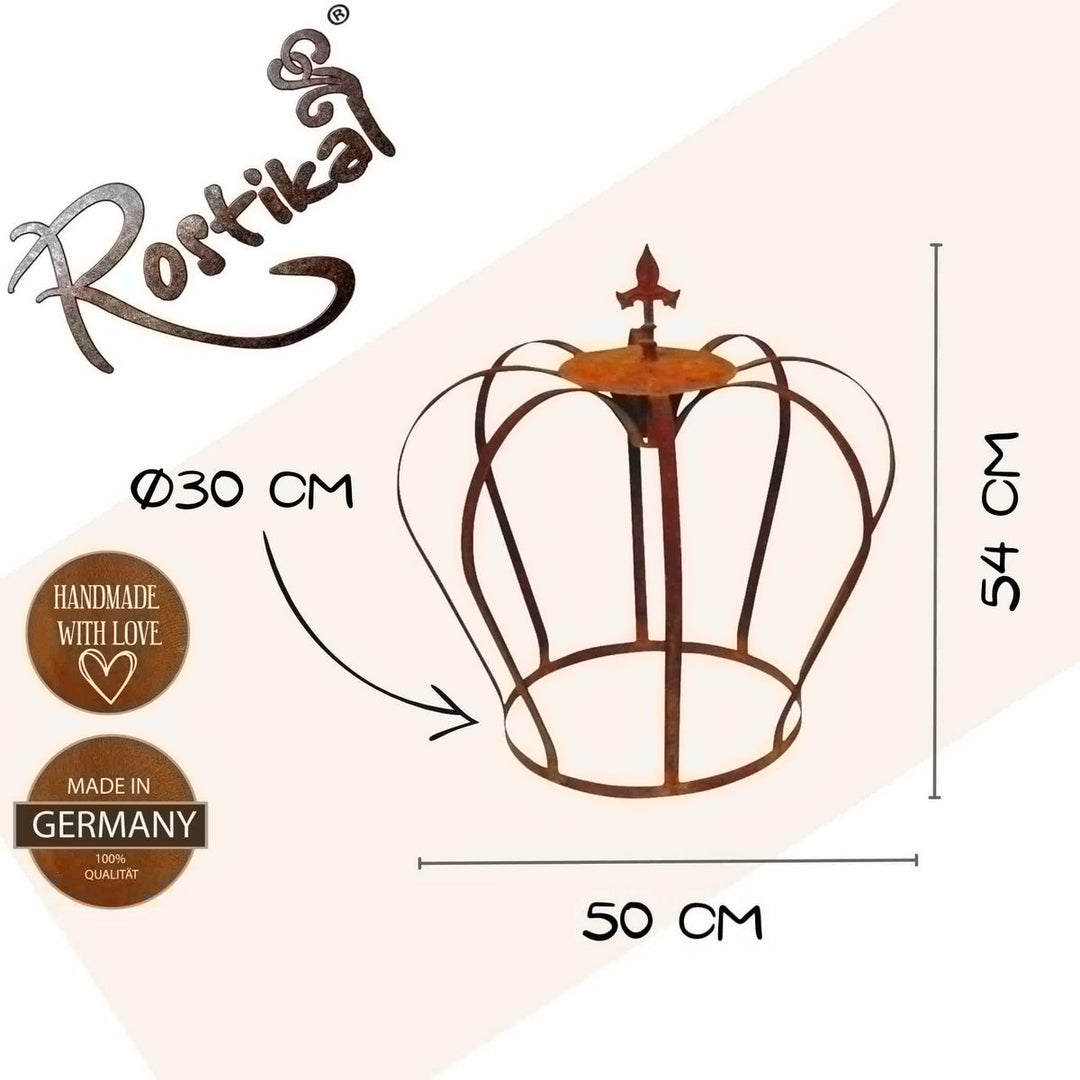 Kroonlelie | Tuindecoratie roestkronen van metaal