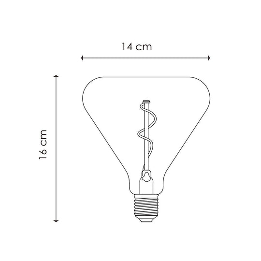 Home Sweet Home dimbare Led Flex Spiraal E27 3W 160Lm 3000K Helder