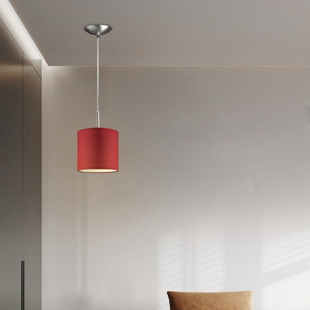 Home Sweet Home hanglamp Tube Deluxe, E27, rood, 16cm