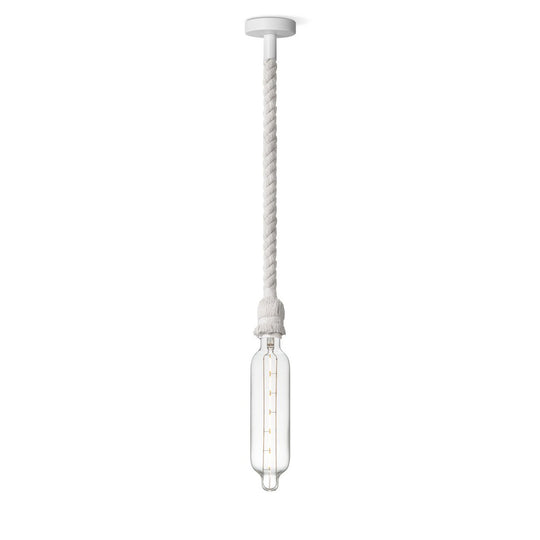 Home Sweet Home hanglamp wit Leonardo Tube - G78 - dimbaar E27 helder