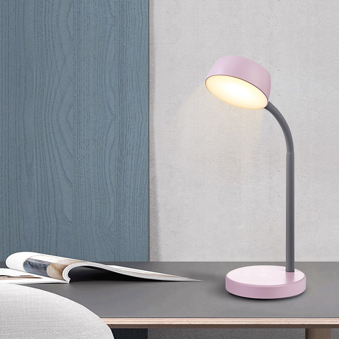 Home Sweet Home - College Led Bureaulamp 5W Roze - Verstelbaar