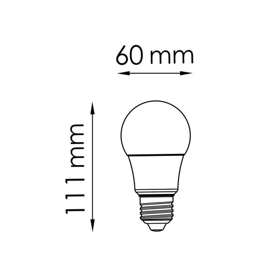 Home Sweet Home dimbare LED RGB A60 E27 4W 25Lm Warm Wit Licht