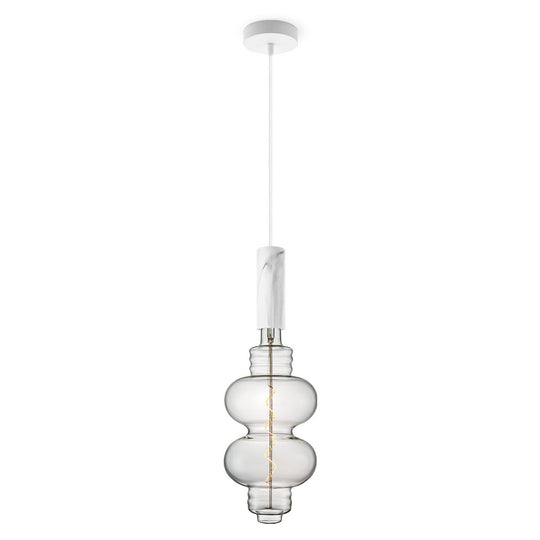 Home Sweet Home hanglamp Marmer Saga Diabolo - dimbaar E27 helder