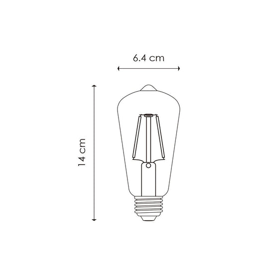 Home Sweet Home Led Drop Deco E27 ST64 2W 160Lm 3000K Helder