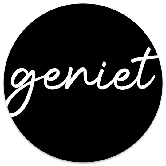 Muurcirkel geniet zwart