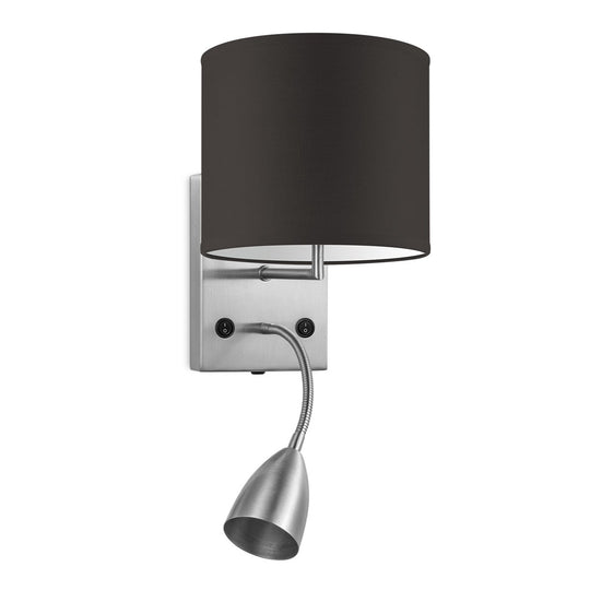 Home Sweet Home Wandlamp - Lees, LED Leeslamp, E27, chocolade 20cm