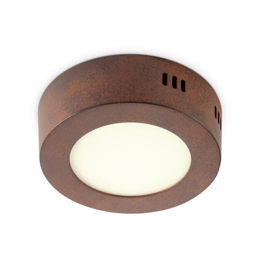 Home Sweet Home LED Plafondlamp Ska - Roest - Rond 12/12/3.6cm