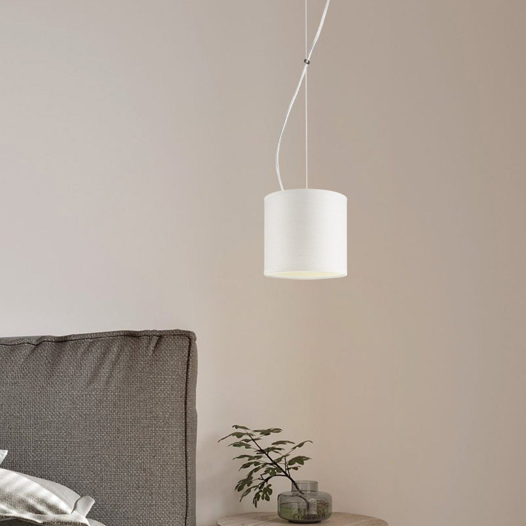 Home Sweet Home hanglamp Deluxe met lampenkap, E27, wit, 16cm