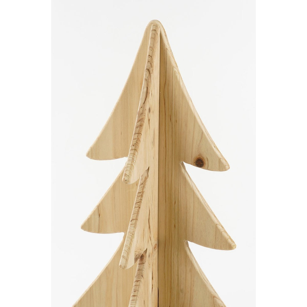 Decoratie Kerstboom - H78 x Ø36 cm - Dennenhout - FSC 100% - Bruin