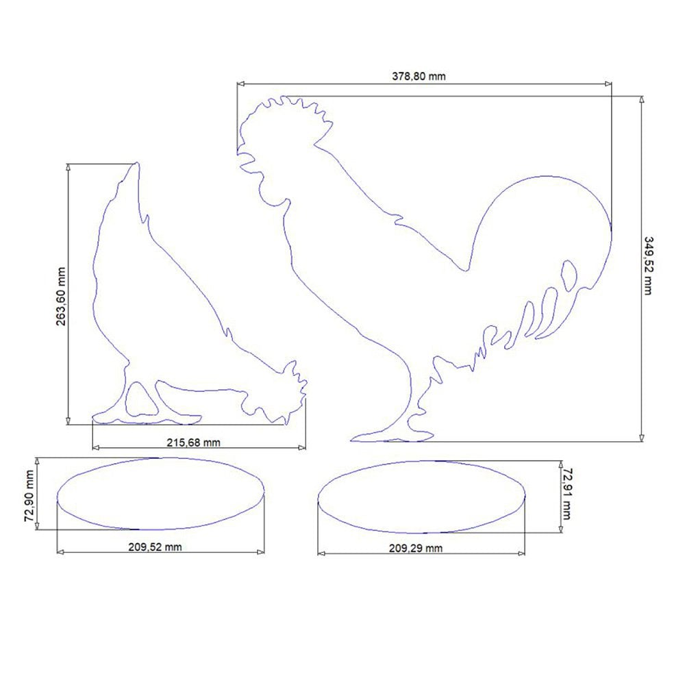 Decoratie | Kip en Haan | Roestfiguren voor huis en tuin