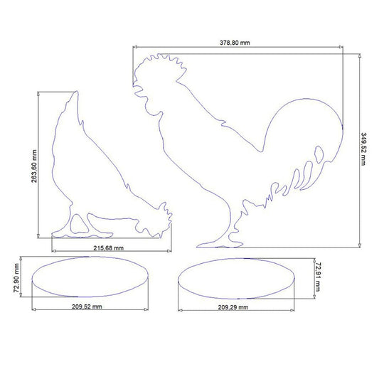 Decoratie | Kip en Haan | Roestfiguren voor huis en tuin