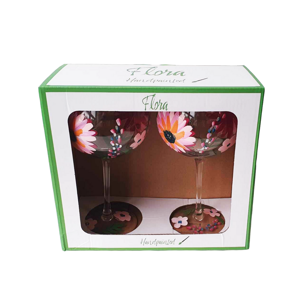 Flora Gin Glass Primavera, 650ml, 2-pack, giftbox