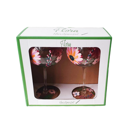 Flora Gin Glass Primavera, 650ml, 2-pack, giftbox