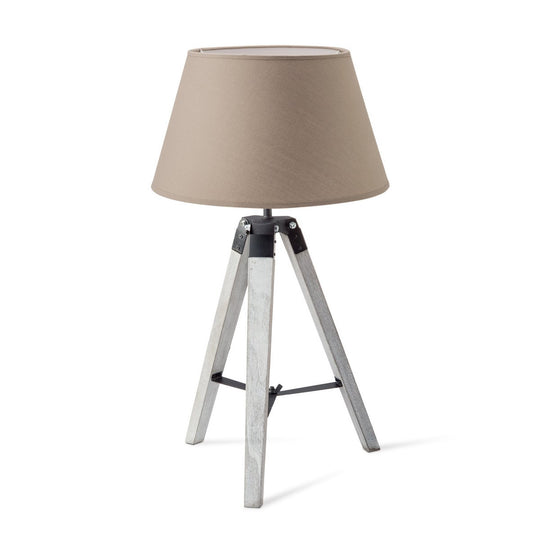 Home Sweet Home Tafellamp Largo - Wit Lampvoet en taupe