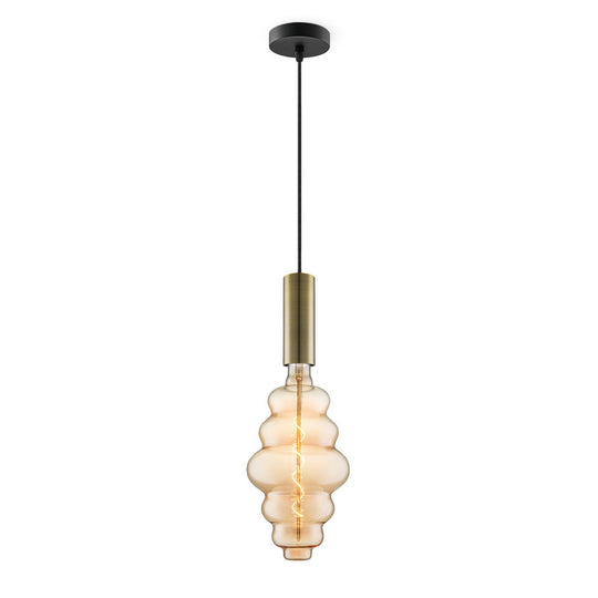 Home Sweet Home hanglamp brons Saga Cloud - G160 dimbaar E27 amber