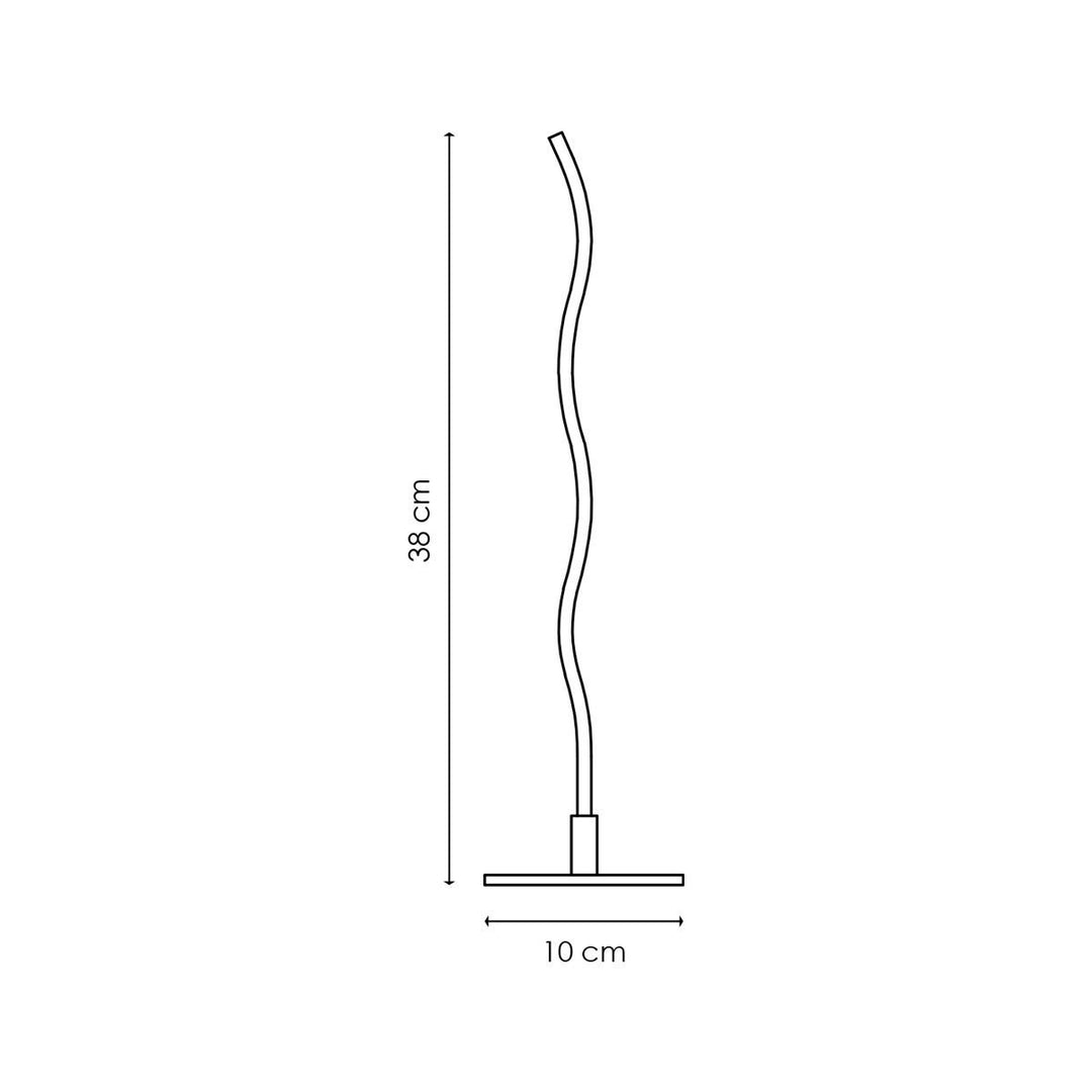 Home Sweet Home tafellamp Led Base - Wit - 10x10x38cm - Aluminium