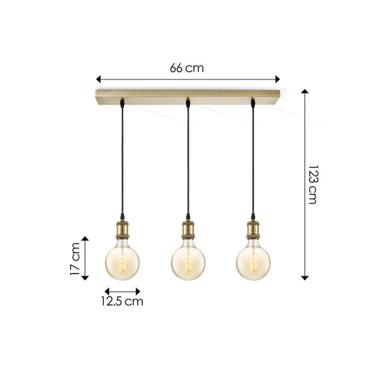 Home Sweet Home hanglamp vintage Spiraal LED 3L G260 dimbaar E27 amber