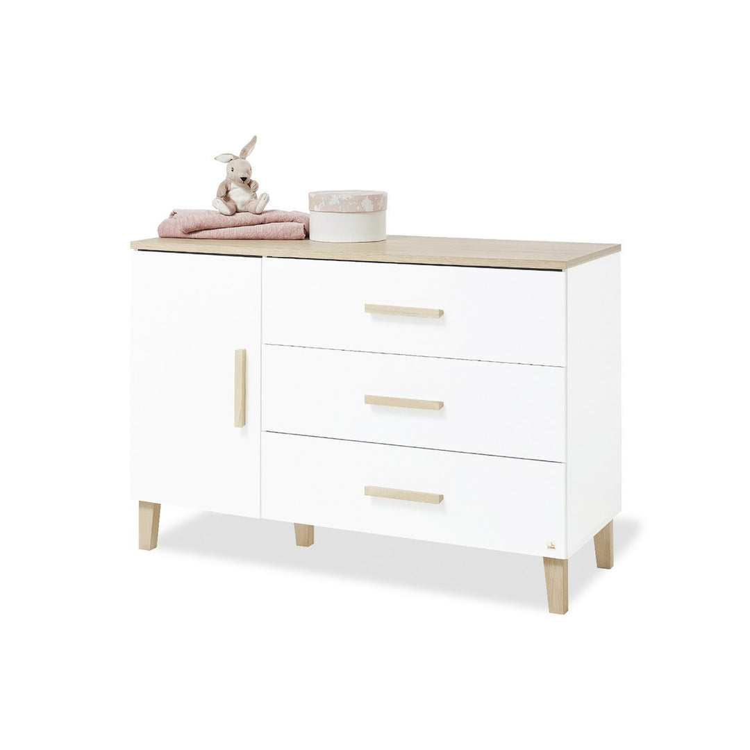 Startset 'Lumi' extra breed
2 delen: ledikant, extra brede commode