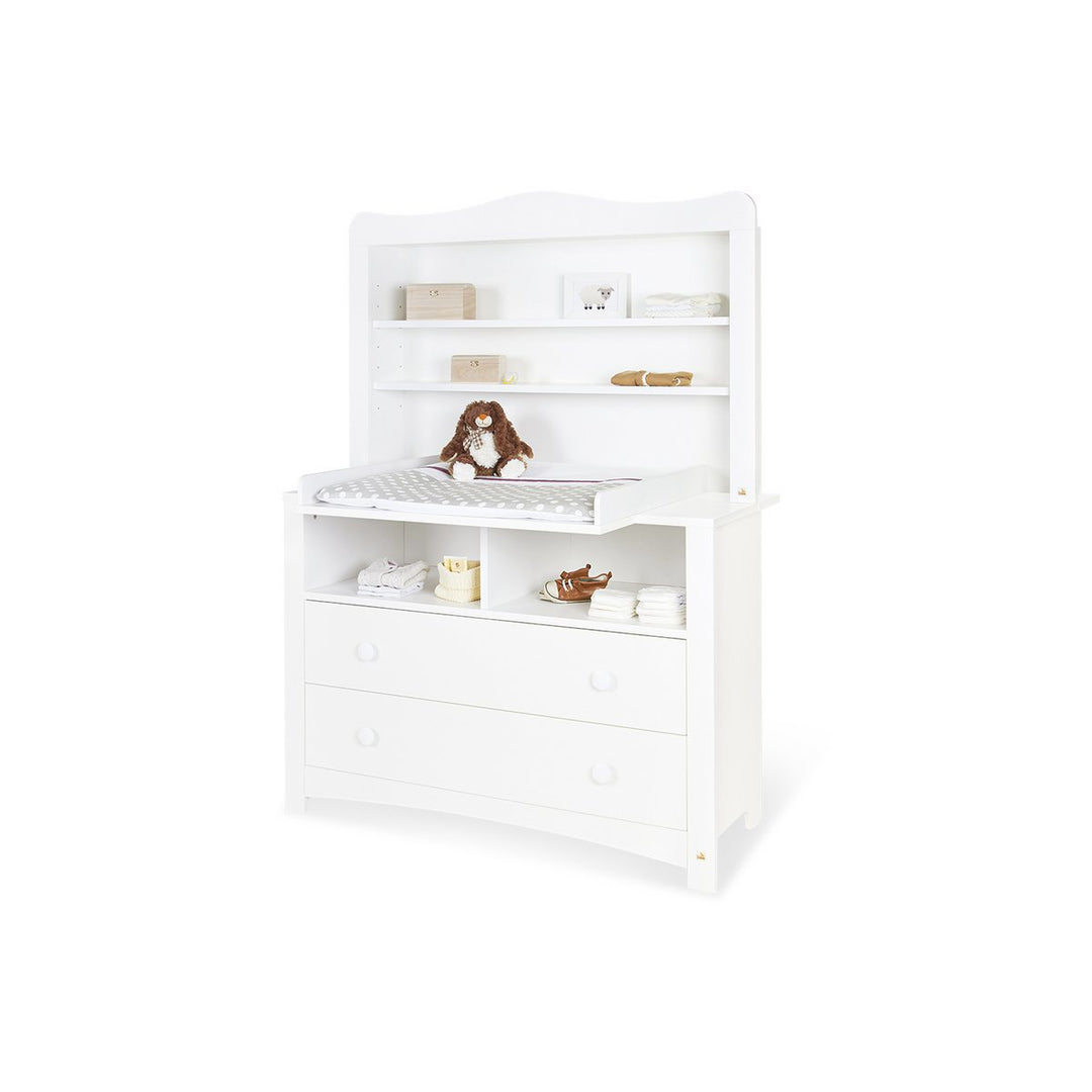 Startset 'Florentina' extra breed, incl. extra brede kast
3 delen: ledikant, extra brede commode incl. Extra brede kast