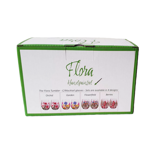 Flora Tumbler/Mocktail Glass Garden, 450ml, 2-pack, giftbox