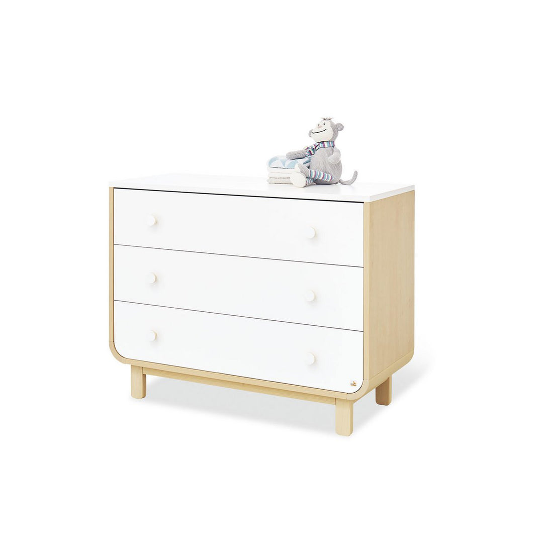 Startset 'Round' breed 2 onderdelen: ledikant, brede commode