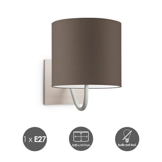 Home Sweet Home Wandlamp - Beach E27 Lampenkap taupe 20cm