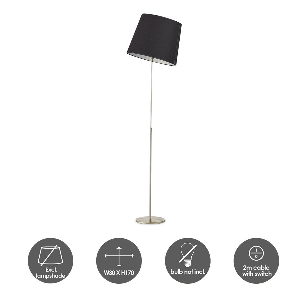 Home Sweet Home Moderne Vloerlamp - Crooked - Staande Lamp - Zwart