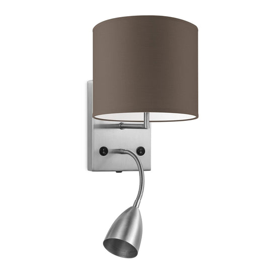 Home Sweet Home Wandlamp - Read, LED Leeslamp, E27, taupe 20cm