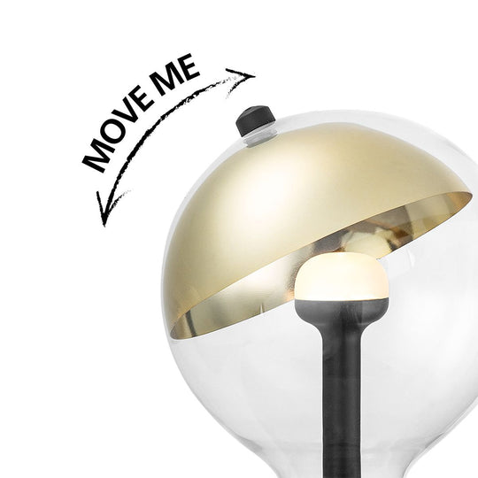 Home Sweet Home dimbare LED lamp Sphere goud G120 E27 5W 400Lm