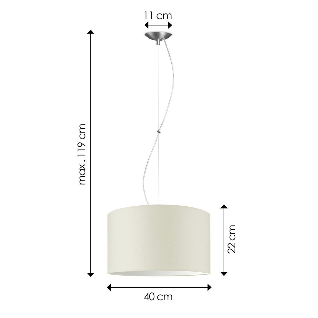 Home Sweet Home hanglamp Deluxe met lampenkap, E27, warm wit, 40cm