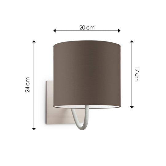 Home Sweet Home Wandlamp - Beach E27 Lampenkap taupe 20cm