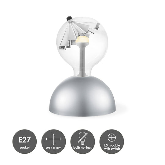 Home Sweet Home Hanglamp Move Me - Bumb Umbrella 5.5W 2700K zilver-wit