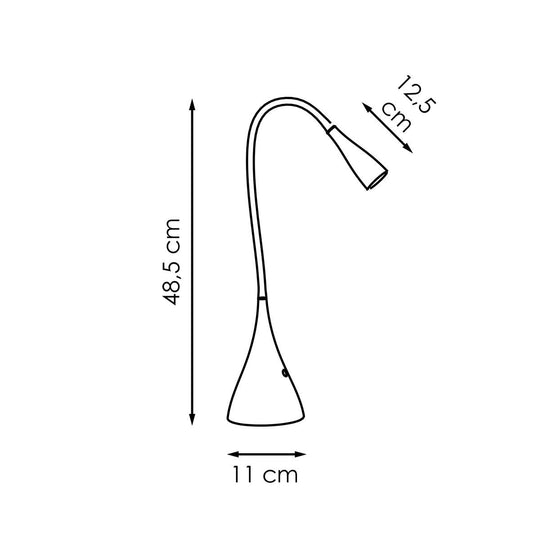 Home Sweet Home - Flex Led Bureaulamp 3W Wit - Verstelbare