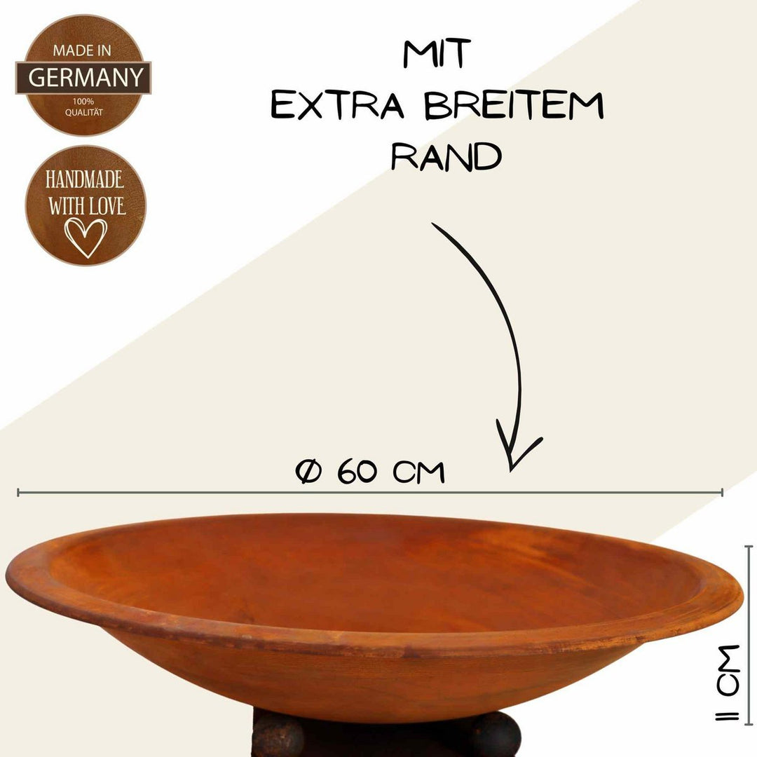 Decoratieve bloemenzuil met spreuk: geven, nemen... en plantenbak | patina tuindecoratie | verschillende varianten |