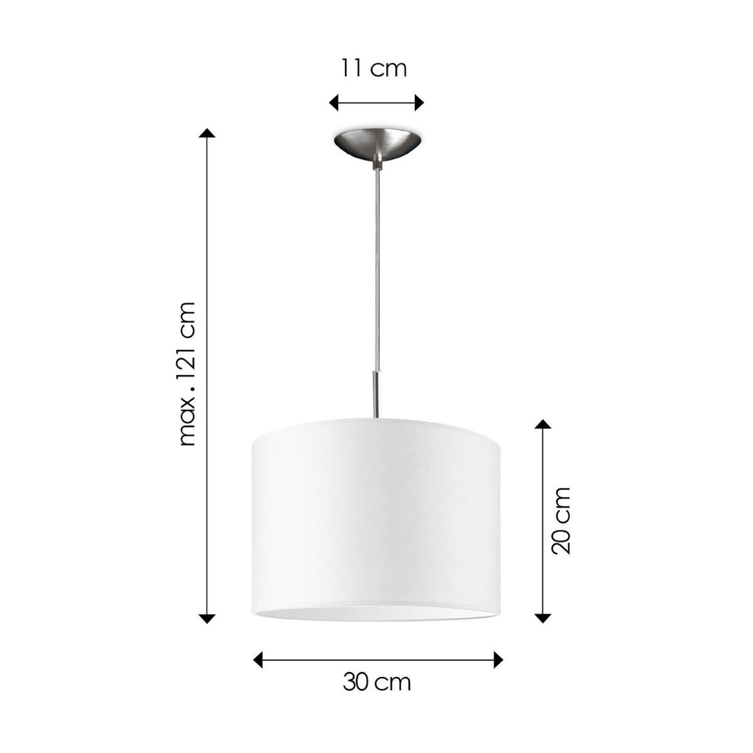 Home Sweet Home hanglamp Tube Deluxe, E27, wit, 30cm