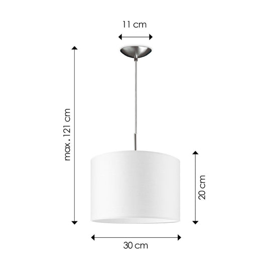 Home Sweet Home hanglamp Tube Deluxe, E27, wit, 30cm