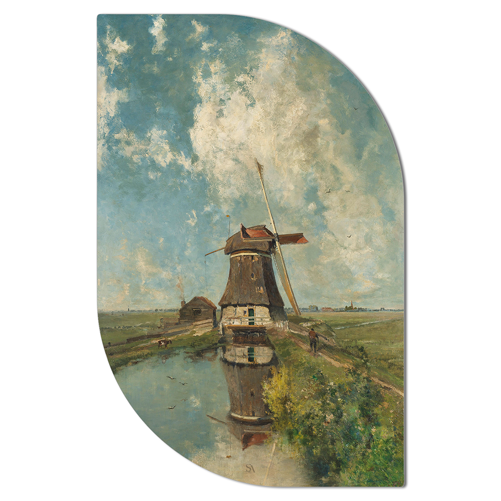 ScandiArt molen aan een poldervaart