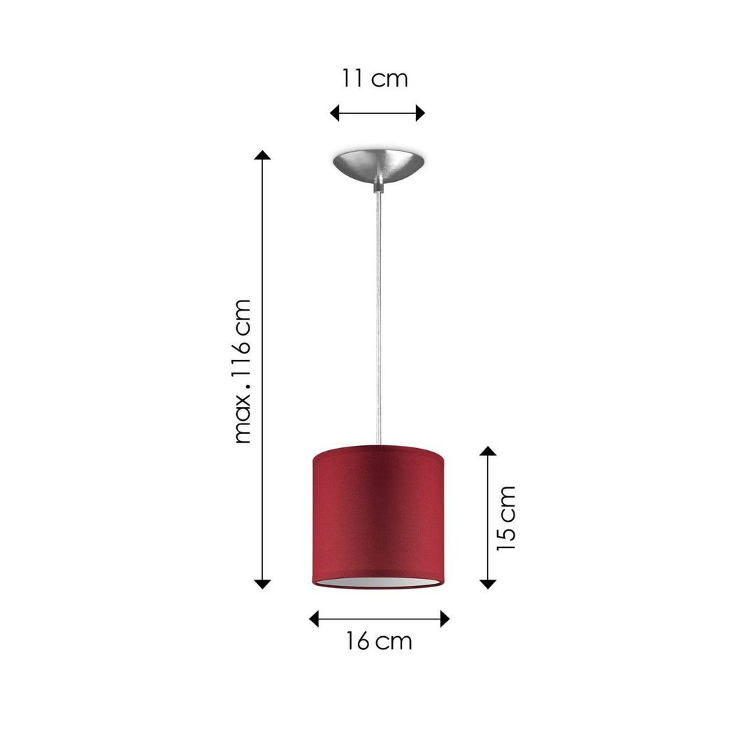 Home Sweet Home hanglamp Bling met lampenkap, E27, rood, 16cm