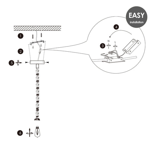 Home Sweet Home hanglamp wit Leonardo Cloud - dimbaar E27 helder