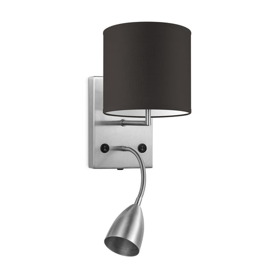 Home Sweet Home Wandlamp - Read, LED Leeslamp, E27, chocolade 16cm